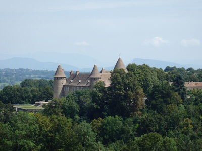 Castles and cottages with adobe walls in Bas Dauphiné