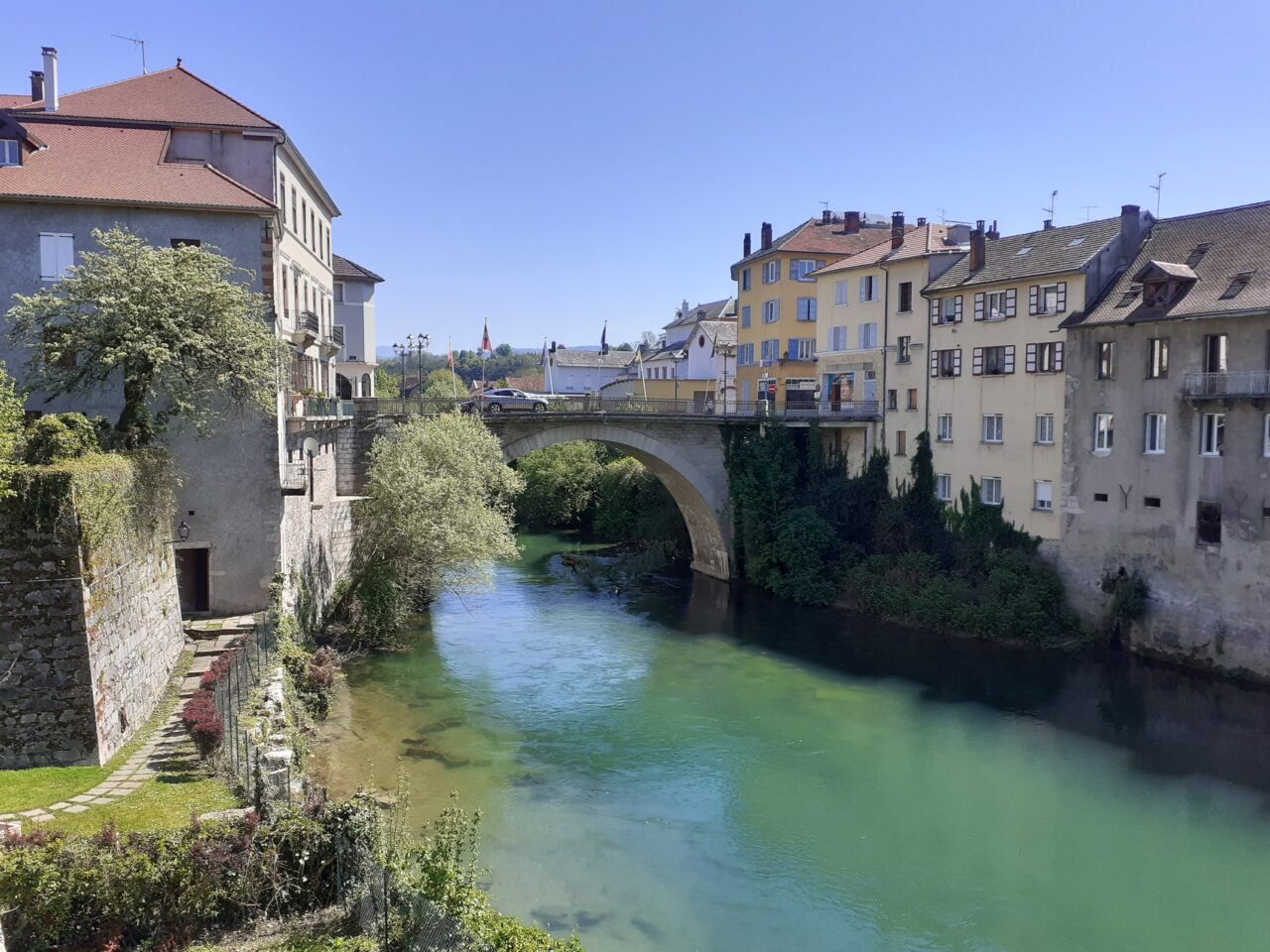 Vue du Pont François 1er à Pont-de-Beauvoisin